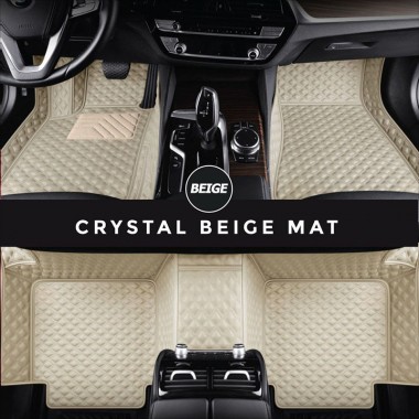 Beige Crystal Elite Luxury Hybrid Car Mats