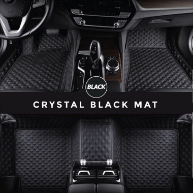 Black Crystal Elite Luxury Hybrid Car Mats