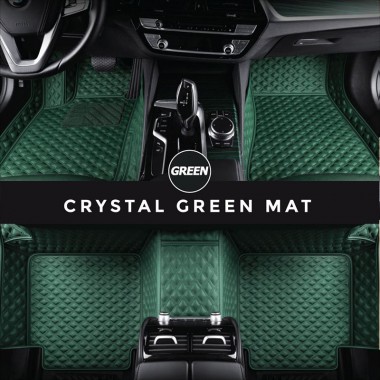 Green Crystal Elite Luxury Hybrid Car Mats