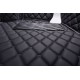 Black and Black Stitching Luxury Leather Diamond Car Mats Factory