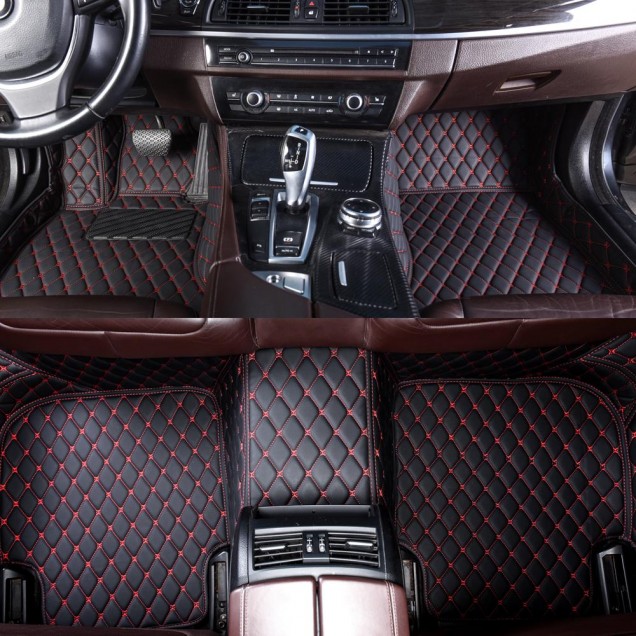 Volkswagen Phaeton Luxury Leather Diamond Stitching Car Mats Factory