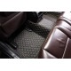 Black and Yellow Stitching Luxury Leather Diamond Car Mats Factory