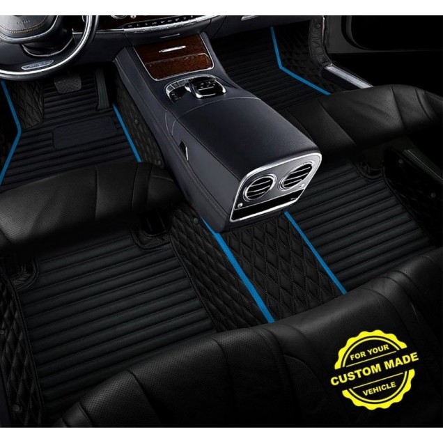 Light Blue Hybrid Line Series Premium Car Mats Factory