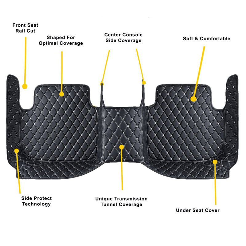 back seat complete cover diamond car mats Factory Outlet